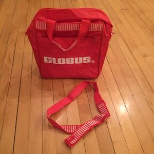 Vintage Globus Travel Bag, With shoulder strap